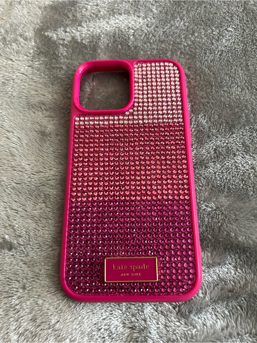 kate spade Pink Ombre Crystal Phone Case